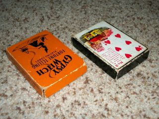 Vintage Gypsy Witch Fortune Telling Playing Cards Complete w/ Instructions USPCC 3