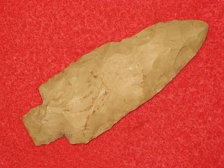 Authentic Native American Artifact Arrowhead 3 - 1/2 " Tn.  Little Bear Crk Point C17