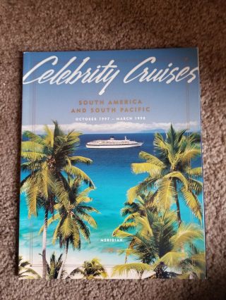 Celebrity Cruises Meridian Last Brochure Ex Galileo Galilei