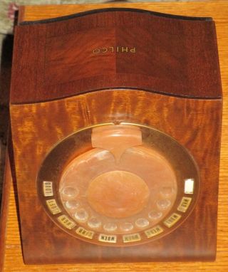 Vintage Philco Mystery Wireless Remote Control With Bakelite Rotary Dial 1939