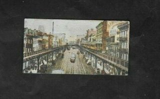 B.  A.  T.  1908 Scarce (york Views) Type Card  The Bowery