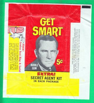 1966 Topps Get Smart 5 Cents Wax Wrapper Nm/mt
