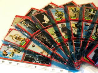 Star Wars " 2nd Series - Red " Full 66 - Card 11 - Sticker Set (topps) - Nm