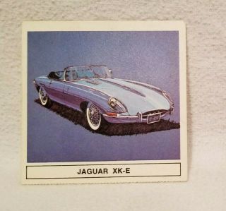 Vintage 1967 B - A Gallery Of Great Cars Jaguar Xk - E Collector Card