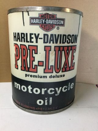Harley - Davidson Pre - Luxe Motor Oil Can,  Store Display