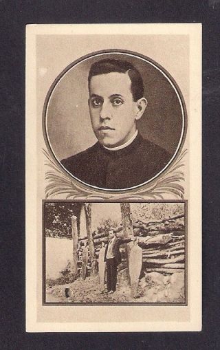 Holy Card With Relic Michele Agostino Pro