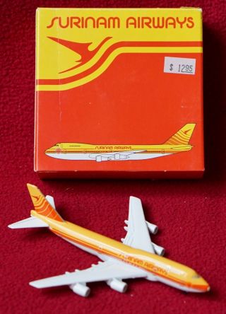 Schabak 1:600 Surinam Airways Boeing 747 - 300 W Box - Cat.  901/151 - Oop & Rare