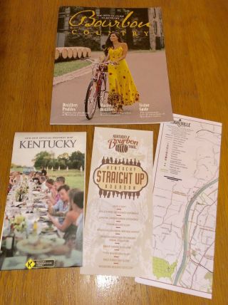 The Official Guide To Kentucky Bourbon Country Ky & Louisville Maps