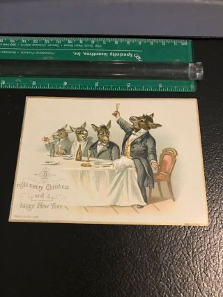 Victorian Christmas Card Raphael Tuck