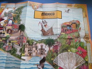 Vtg 5 Mexico Travel Maps of Beaches,  Colonial Towns,  Arts,  Archeology,  Mex City 4