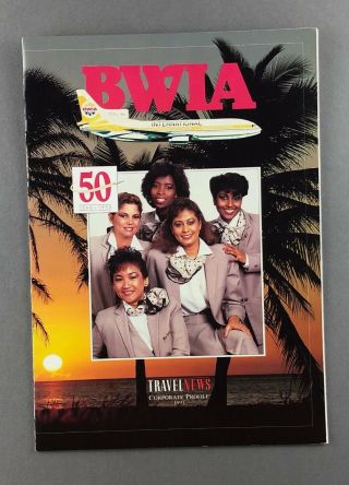 Bwia Corporate Profile Airline Brochure 1991 British West Indian Airways Bewee