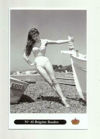 N473) Brigitte Bardot Empire (41) Photo Postcard Film Star Pin Up Glamour