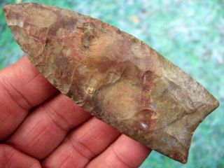 Fine 4 inch Arkansas Clovis Point with Arrowheads Artifacts 2