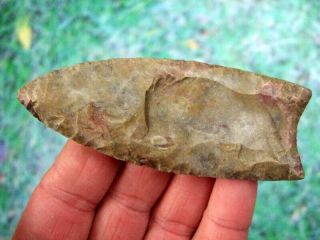 Fine 4 inch Arkansas Clovis Point with Arrowheads Artifacts 3