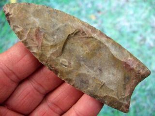 Fine 4 inch Arkansas Clovis Point with Arrowheads Artifacts 4