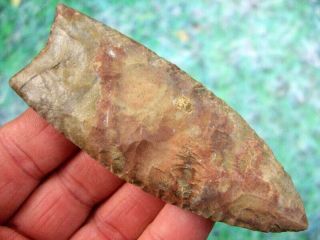 Fine 4 inch Arkansas Clovis Point with Arrowheads Artifacts 5