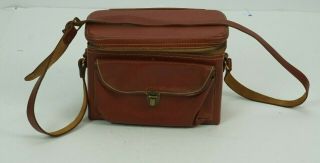 Vintage Enger - Kress Leather Camera Bag Ww2 Era Pouch Purse Shoulder