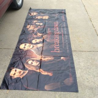 Sized 10’x 4’ Vinyl Twilight Breaking Dawn Movie Theater Banner/display