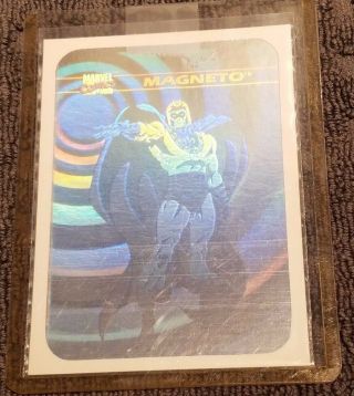 1990 Marvel Universe Series 1 Hologram Mh2 Magneto
