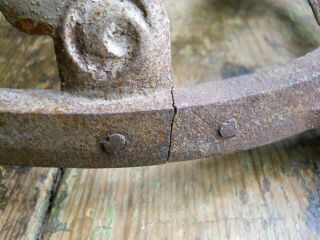 Vintage Cast Iron Stove Top Finial STEEL GEM NO.  28 Antique Wood Stove Parts 5