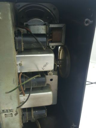 Vintage General Electric Alarm alarm clock tube radio Bakelite case 8