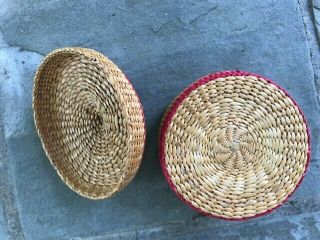 Vintage Tlingit/Makah/NW Coast Native American Lidded Basket with Knob Handle 4