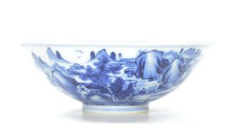 A Fine Chinese Blue And White Porcelain Bowl