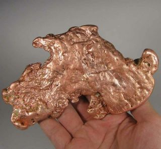 6.  2 " Native Copper Nugget - Keweenaw Peninsula,  Michigan - 1.  6 Lbs.