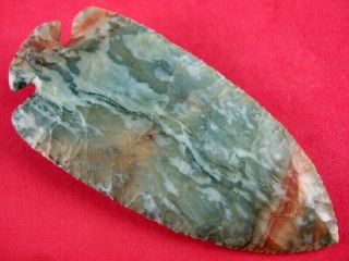 Fine Quality Authentic 4 1/2 Inch Ohio Dovetail Point Indian Arrowheads