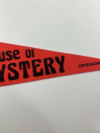 Vintage House of Mystery Oregon Souvenir Pennant 25 