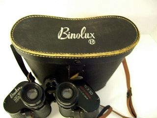 Vtg Binolux Binoculars 10x50 262ft at 1000yds Light Weight Triple Coated 2