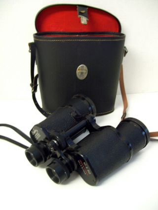 Vtg Binolux Binoculars 10x50 262ft at 1000yds Light Weight Triple Coated 7