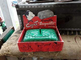 Late 40s Early 50s Xavier Cugat Basquette Spinning Canasta Card Tray Kuhlman