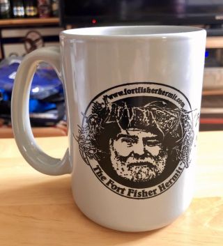 The Fort Fisher Hermit Coffee Tea Mug.  Unique Rare.  Collectible.