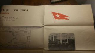 White Star Line RMS Doric large fold out cabin plan 1934 4