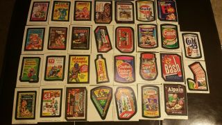 1974 Topps Wacky Packages 11th Series Complete Sticker Card Set 30 - 30