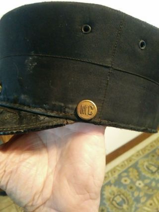 Antique York Central Lines,  Michigan Central Railroad Operator ' s Hat W/badge 4