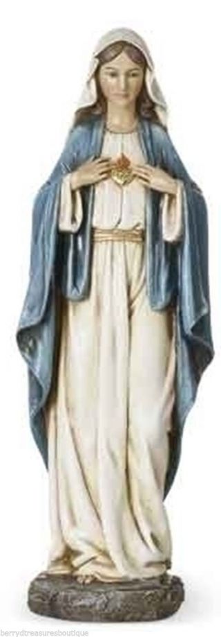 14 " Immaculate Heart Of Mary Blessed Mother Garden Statue Joseph 