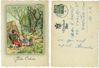 Amedeo Easter Postcard - 1962 - Sent To Chet Karkut - Signed - V.  - Fine - Pp