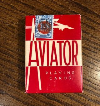 Us Playing Cards Aviator Deck Tax Stamp United States Antique Vintage Co