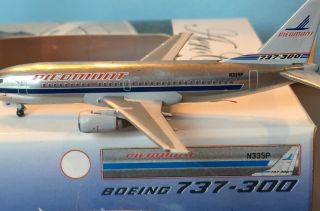 1:400 Piedmont Airlines 737 - 300 In Silver Paint From Aero Classics