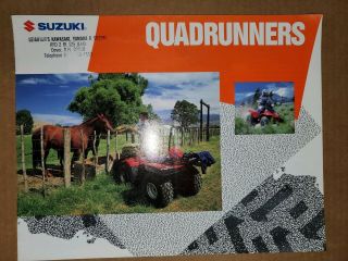 1989 Suzuki Quadrunner Full Line Brochure