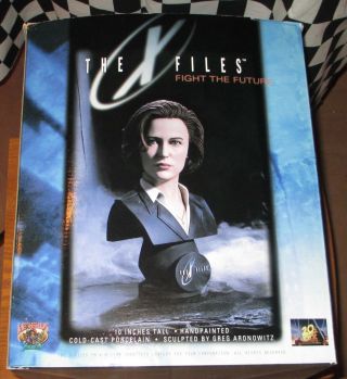 X Files Fight The Future Agent Scully 10.  5 " Statue Bust Legends In 3d Aronowitz