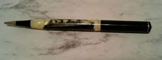 Vintage Mechanical Pencil Cunard White Star Line Queen Mary Ship Celluloid