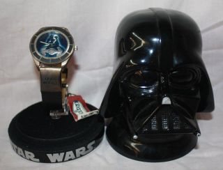 Star Wars Darth Vader 1997 Limited Edition Fossil Watch W/ Ceramic Helmet