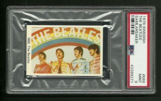 The Beatles Sgt.  Pepper 1978 Swedish Samlarsaker Card 668 Psa 9