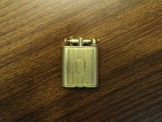 Vintage 1930`s Park Sherman Gold Plated Lift Arm Pocket Lighter Made In The Usa