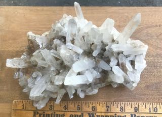 3 LBS.  7 OZ.  Natural Clear Quartz Cluster Crystal Specimen Mineral healing ?? 2