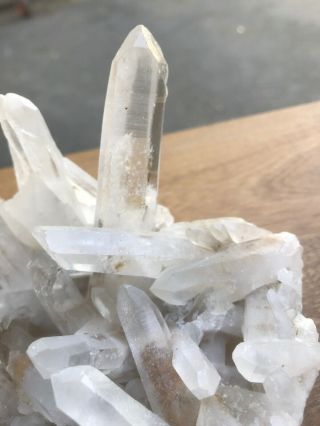 3 LBS.  7 OZ.  Natural Clear Quartz Cluster Crystal Specimen Mineral healing ?? 4