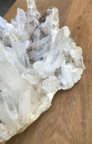 3 LBS.  7 OZ.  Natural Clear Quartz Cluster Crystal Specimen Mineral healing ?? 5